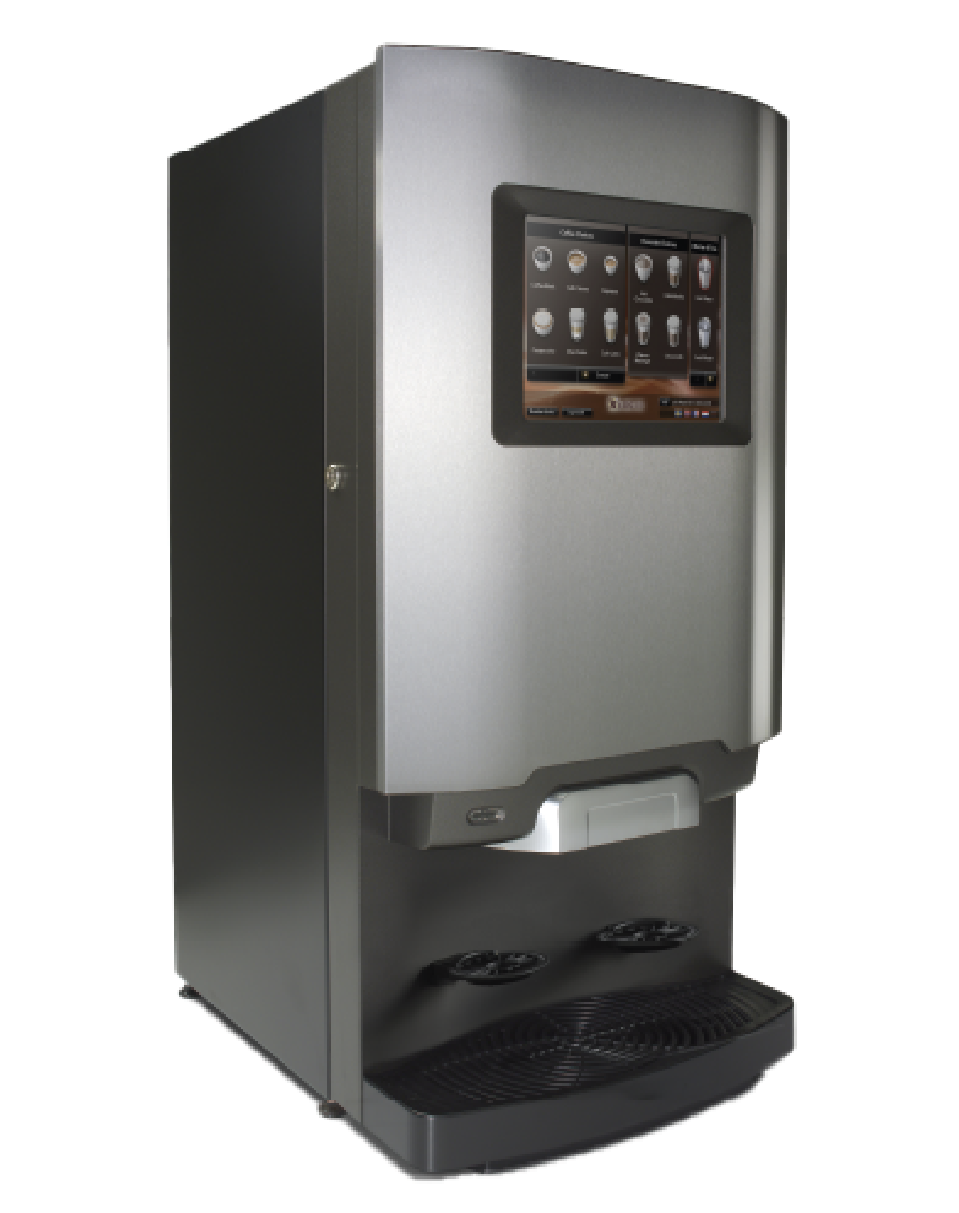 Virtue coffe machine with white background